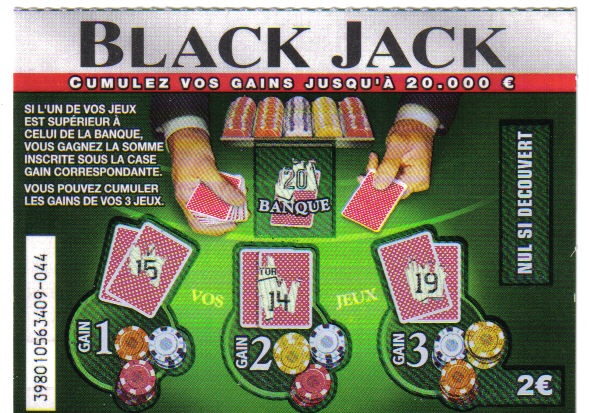 blackjack grattage