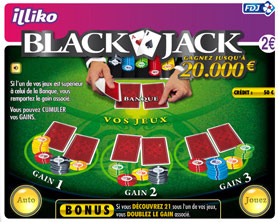 jeu a gratter blackjack