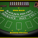 blackjack table